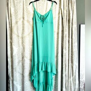 NWT Mint Aqua high-low spring dress